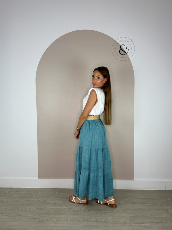 Falda Midi Turquesa - Imagen 2
