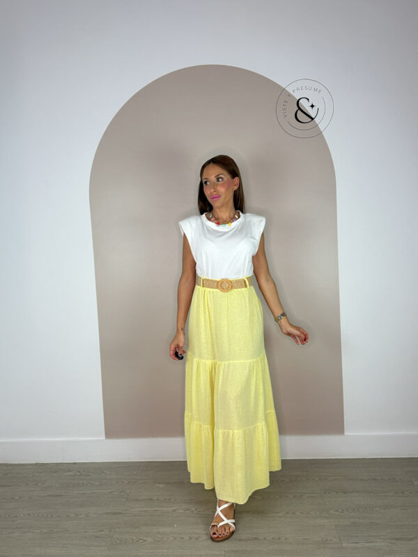 Camiseta Hombrera Blanca - Imagen 2