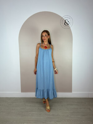 Vestido casual jeans claro