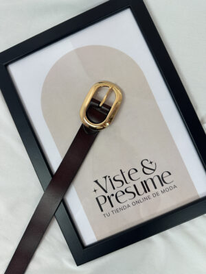 Cinturón bicolor ancho