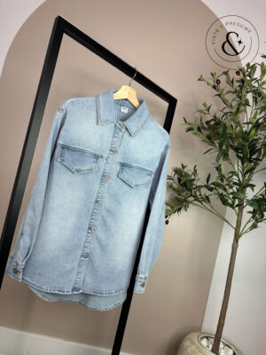 Sobrecamisa jeans claro