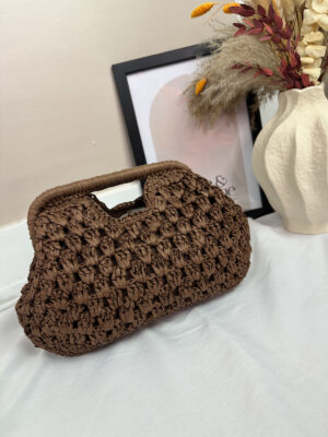 Bolso rafia marrón
