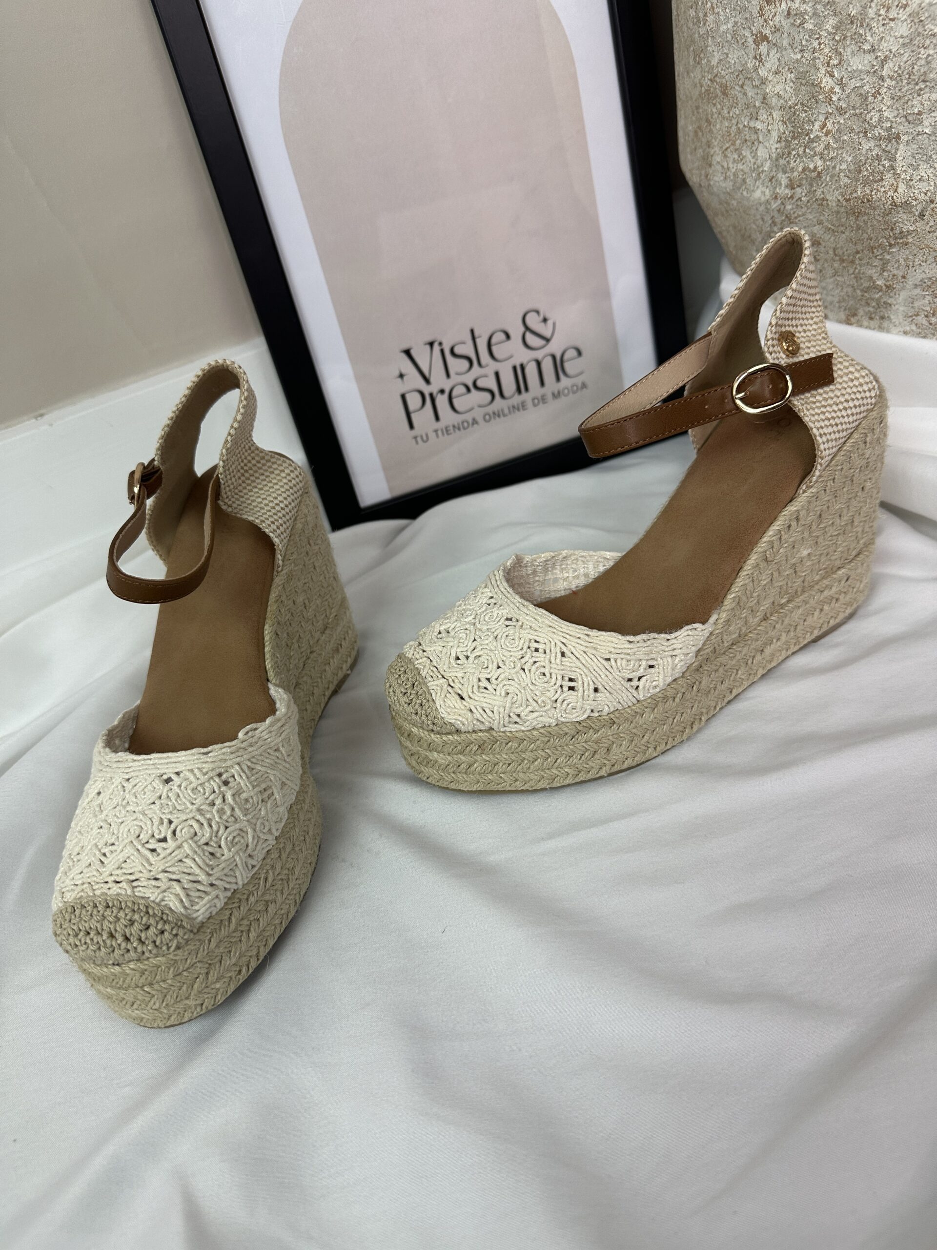 Cuña crochet cruda