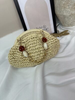 Bolso rafia detalles