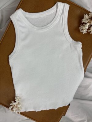 Top canale blanco