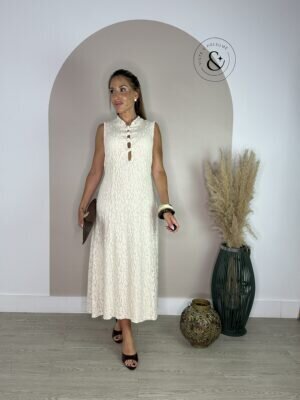 Vestido japones beige