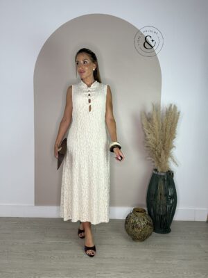 Vestido japones beige