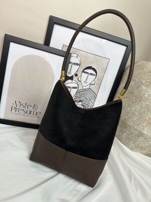 Bolso bicolor negro