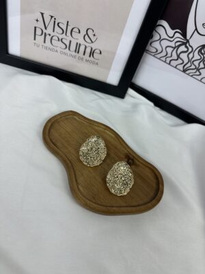Pendientes fiesta dorados