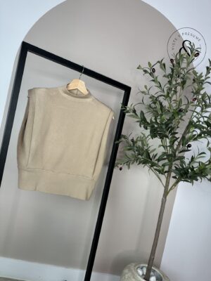 Jersey hombreras beige