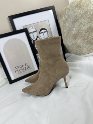 Botin tacon beige